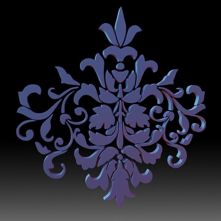 Ornaments Motif Base Mesh Vol 1 Low-poly 3D model_8