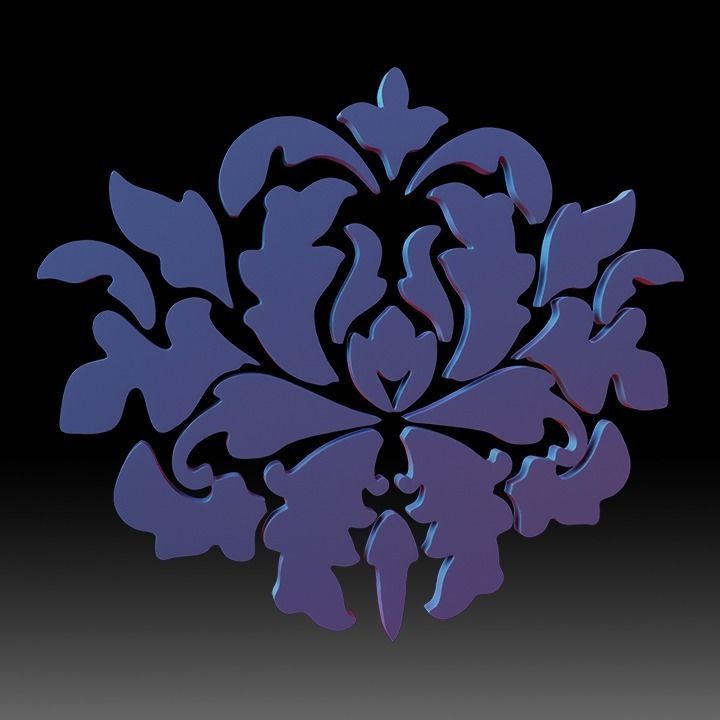 Ornaments Motif Base Mesh Vol 1 Low-poly 3D model_14