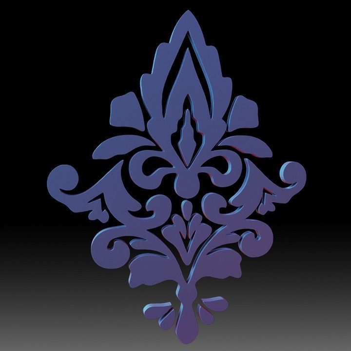 Ornaments Motif Base Mesh Vol 1 Low-poly 3D model_25