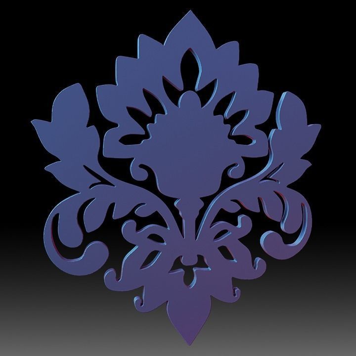 Ornaments Motif Base Mesh Vol 1 Low-poly 3D model_24