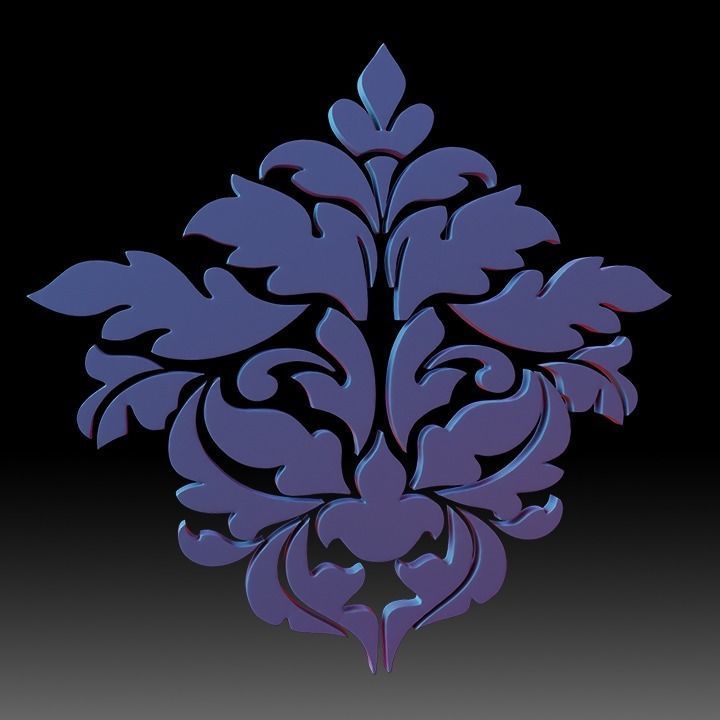 Ornaments Motif Base Mesh Vol 1 Low-poly 3D model_6