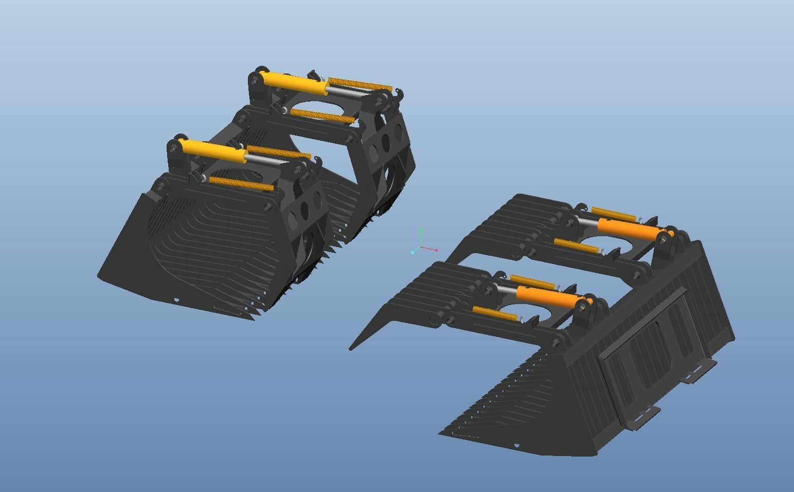 Grass grabber equipment 3D model_3