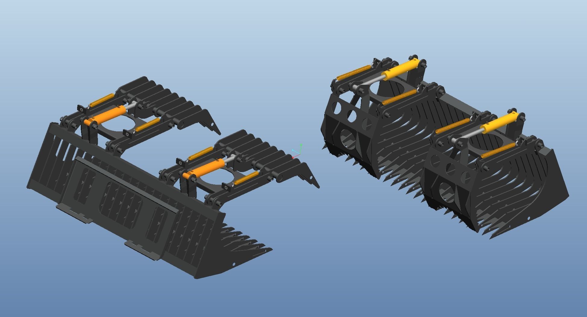 Grass grabber equipment 3D model_1