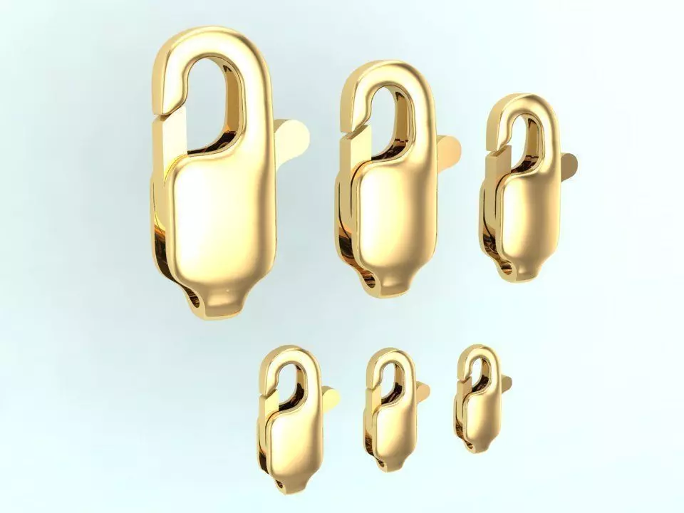 6 Lobster Clasp 3D print model_0