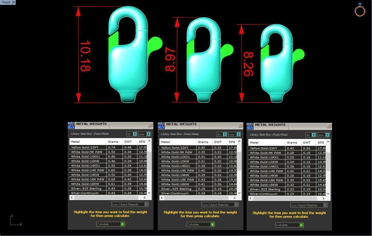 6 Lobster Clasp 3D print model_2