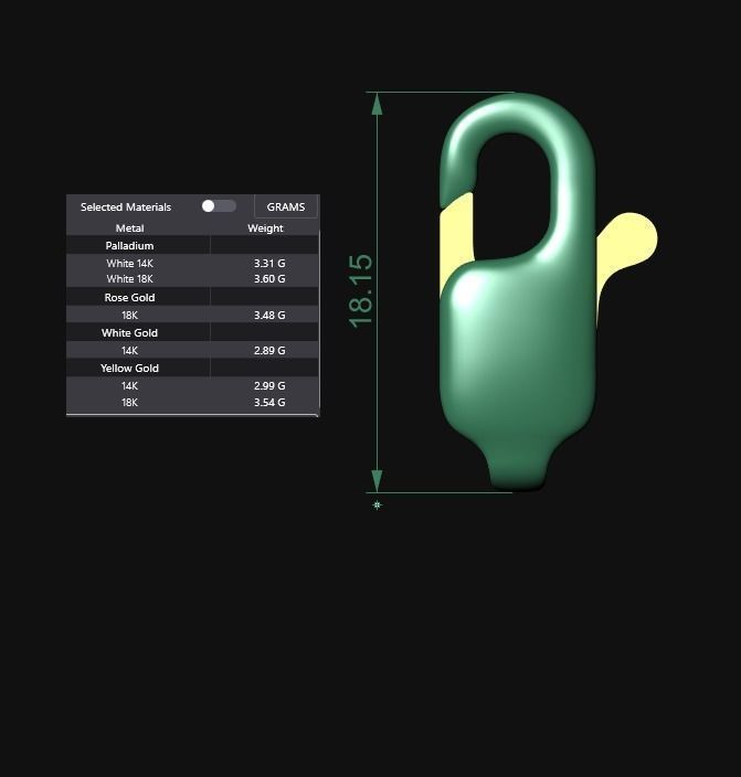 6 Lobster Clasp 3D print model_17