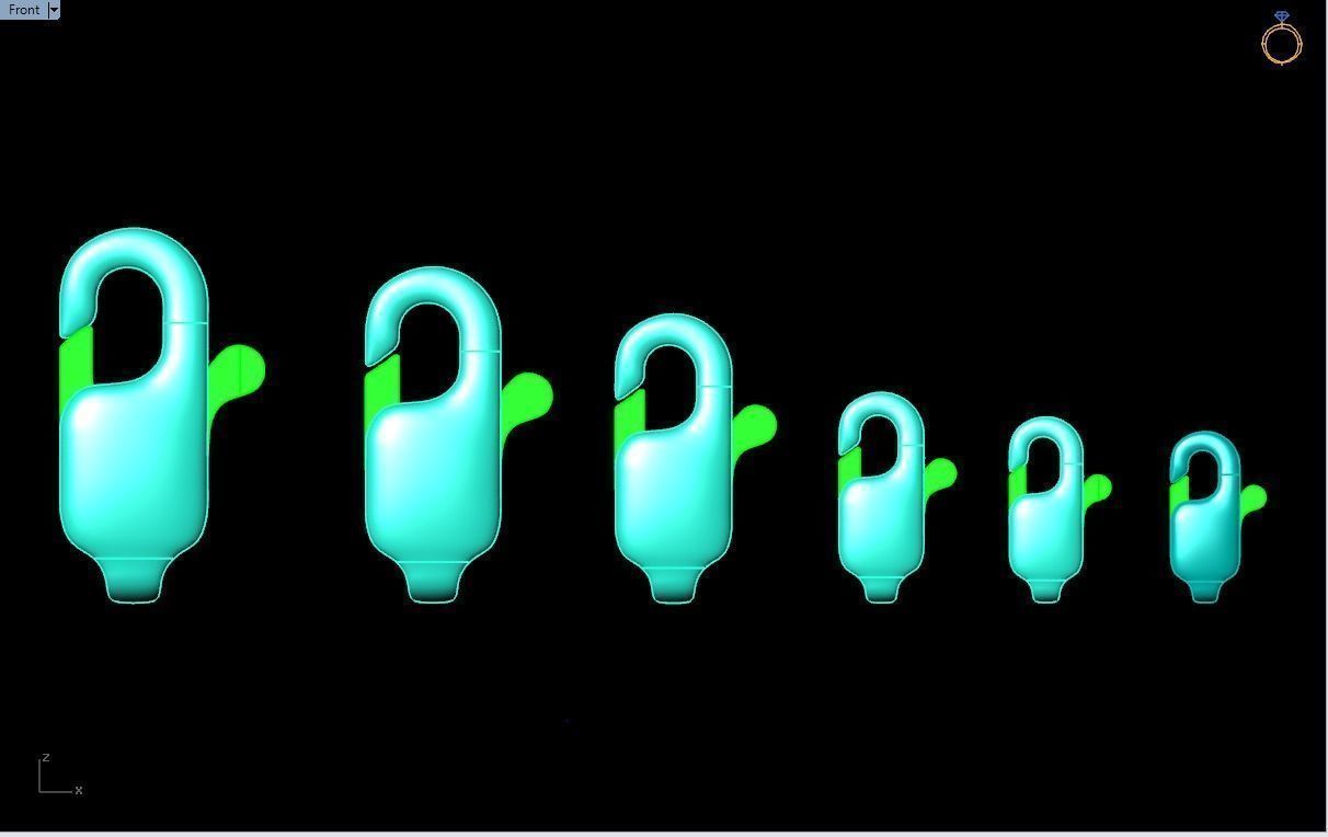 6 Lobster Clasp 3D print model_9