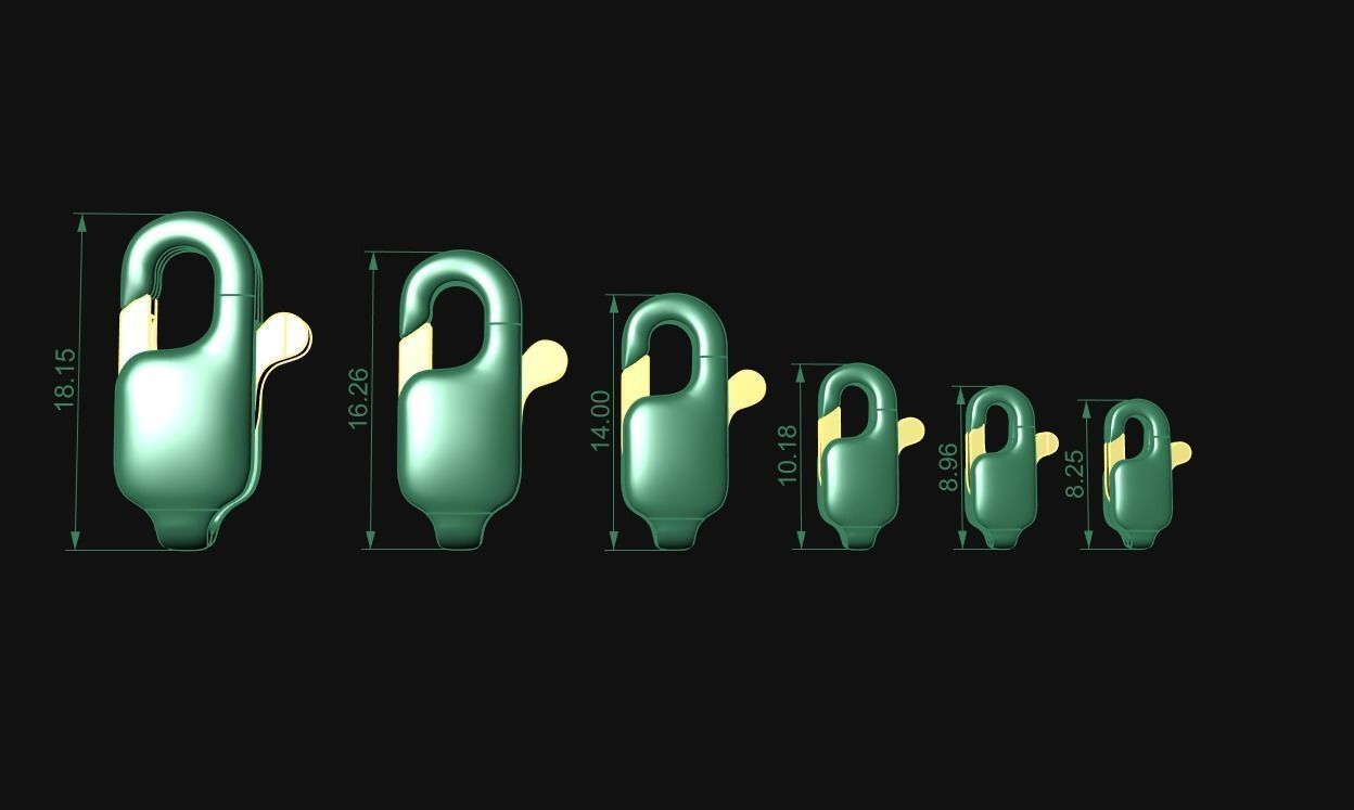 6 Lobster Clasp 3D print model_16