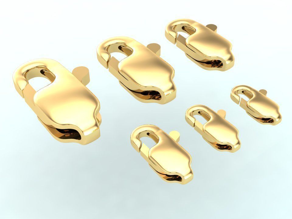 6 Lobster Clasp 3D print model_7