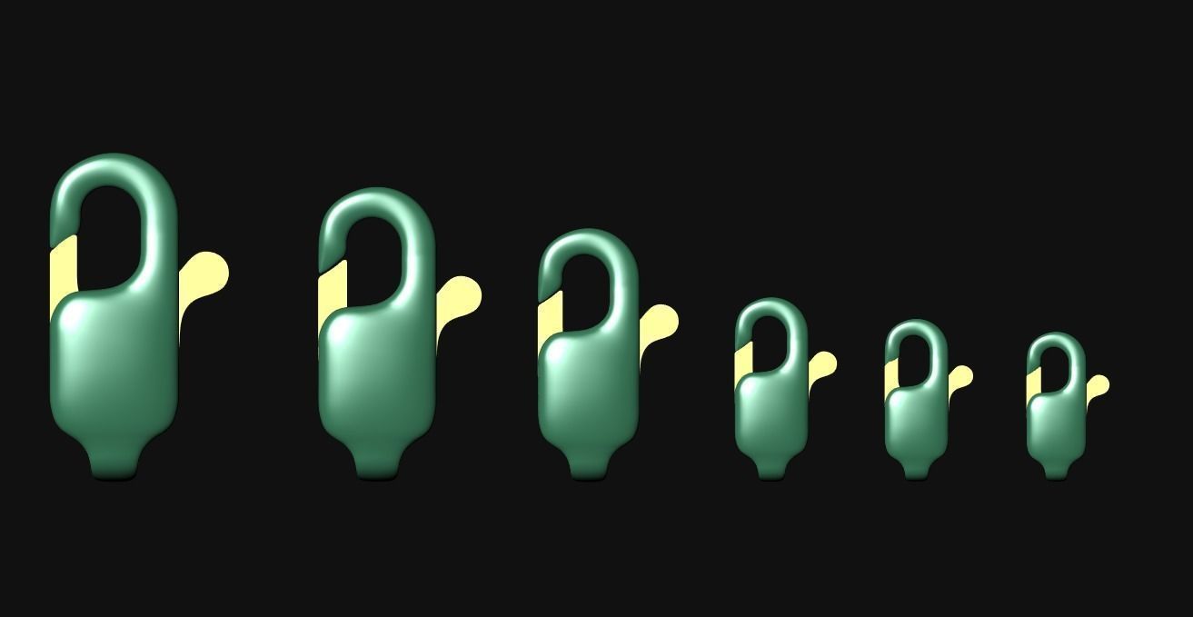 6 Lobster Clasp 3D print model_15