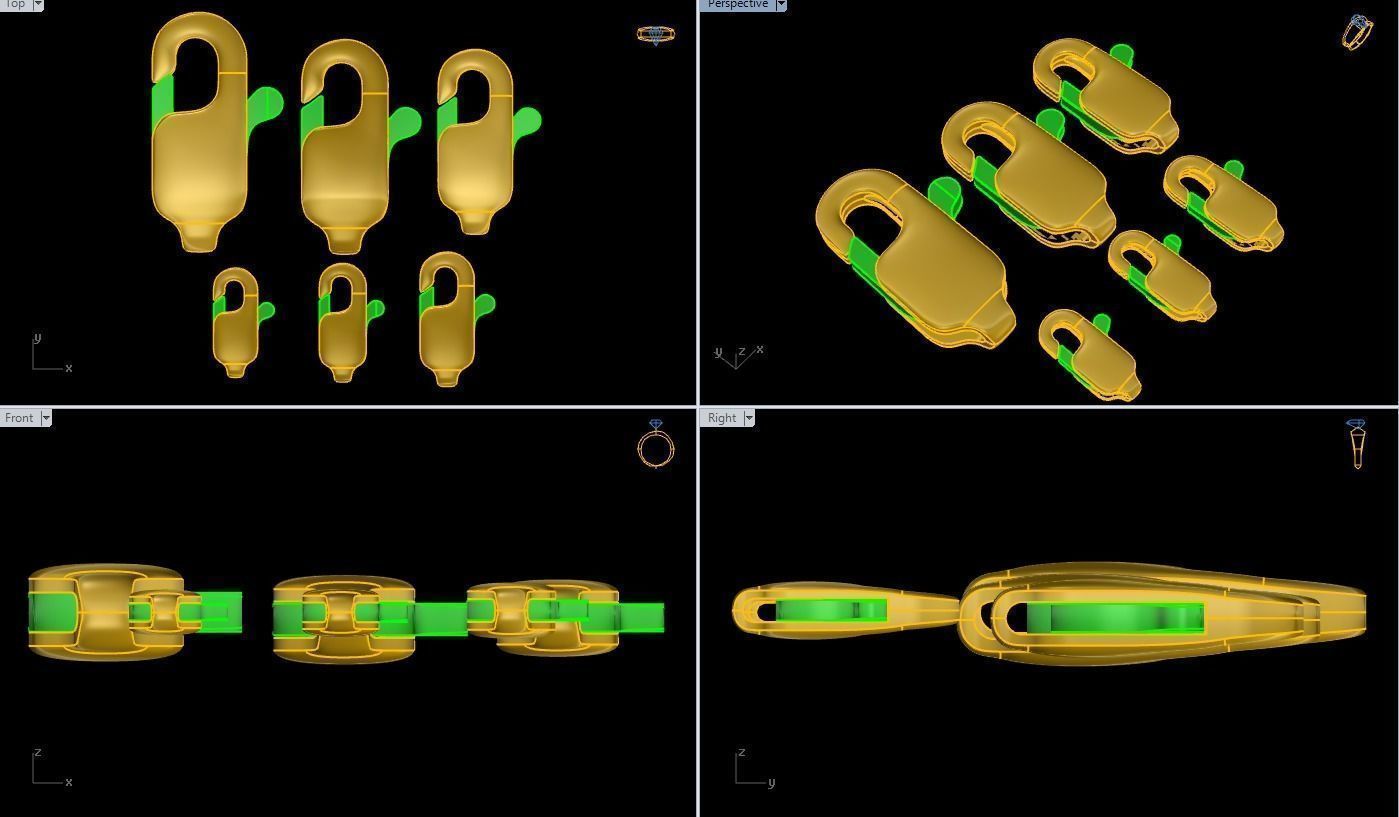 6 Lobster Clasp 3D print model_4