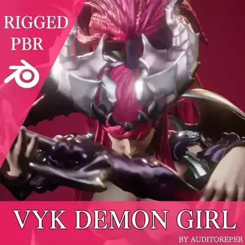 VYK Demon Girl- Game Ready