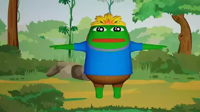 Pepo cartoon 3D model