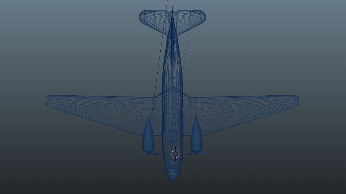 Plain MacDonnell Douglas Dc-3 3D model_11