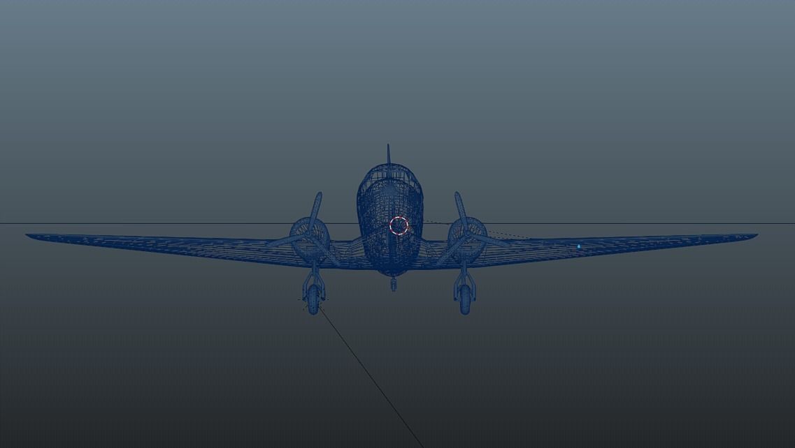 Plain MacDonnell Douglas Dc-3 3D model_13