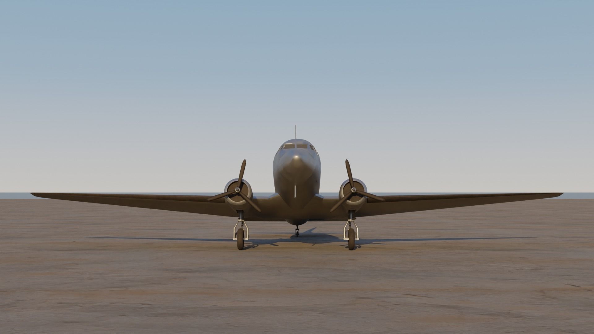 Plain MacDonnell Douglas Dc-3 3D model_12