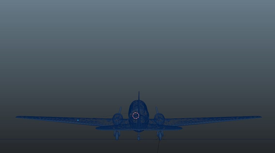 Plain MacDonnell Douglas Dc-3 3D model_7