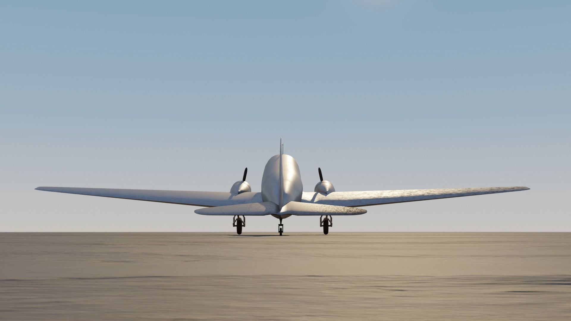Plain MacDonnell Douglas Dc-3 3D model_6