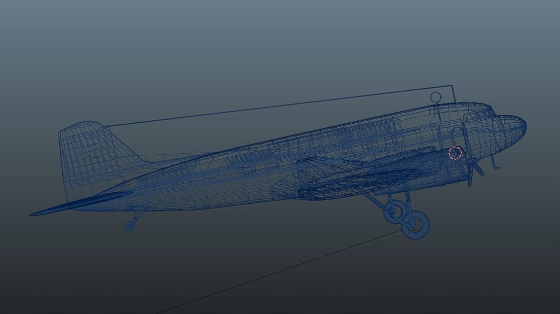 Plain MacDonnell Douglas Dc-3 3D model_5