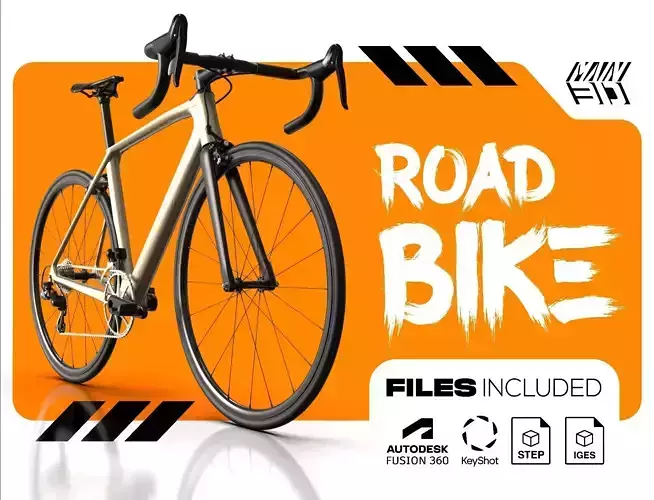 ROAD BIKE ACTUAL DIMENSION 3D model