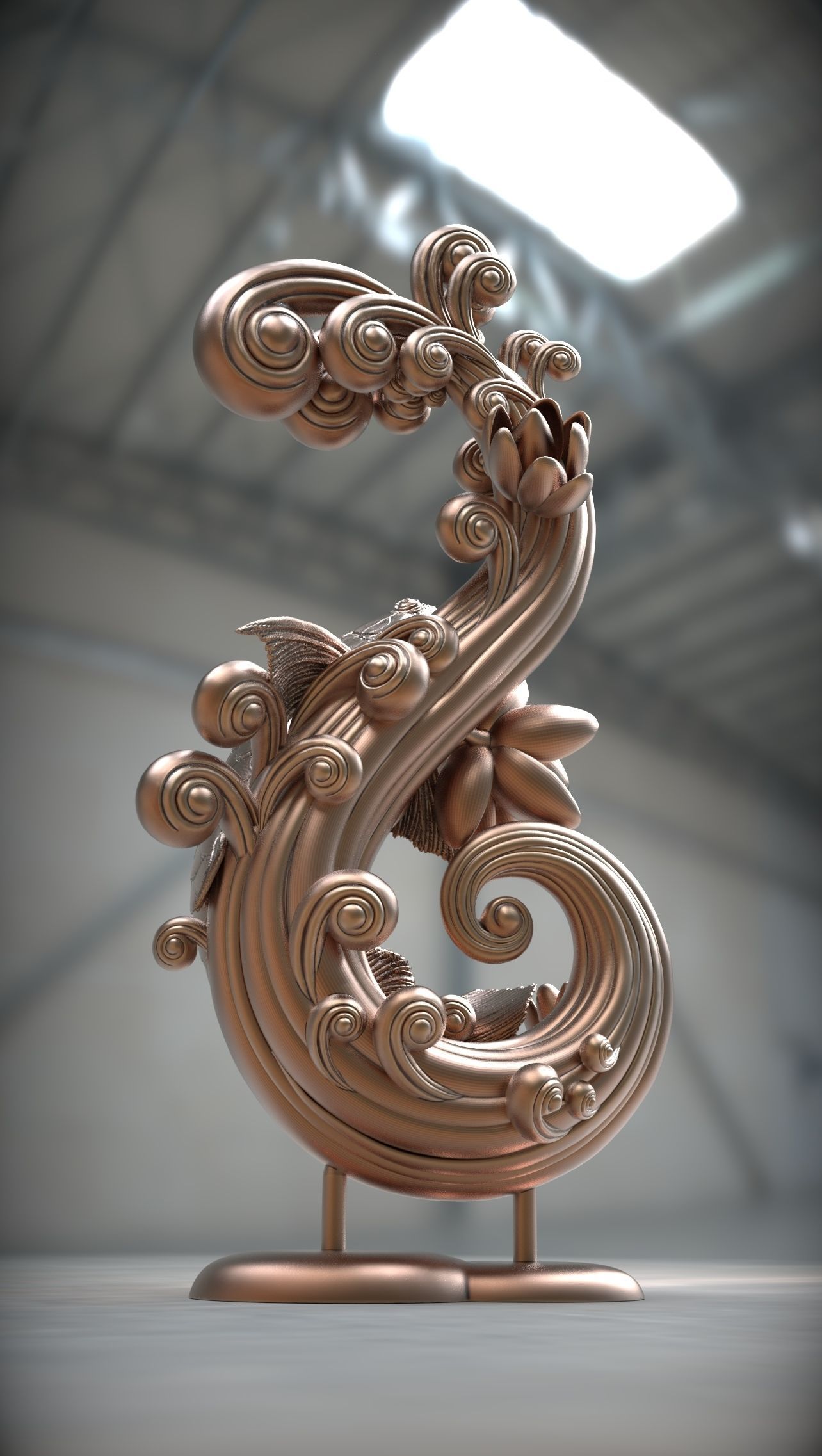 Arowana koi fish CNC 3D print model 3D print model_1