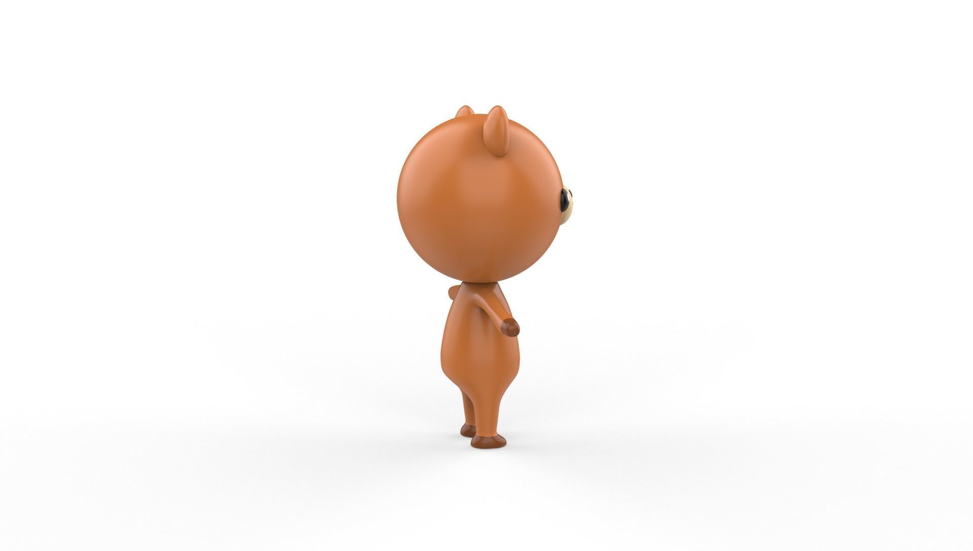 Stylized Bear Animated v001 Low-poly 3D model_23