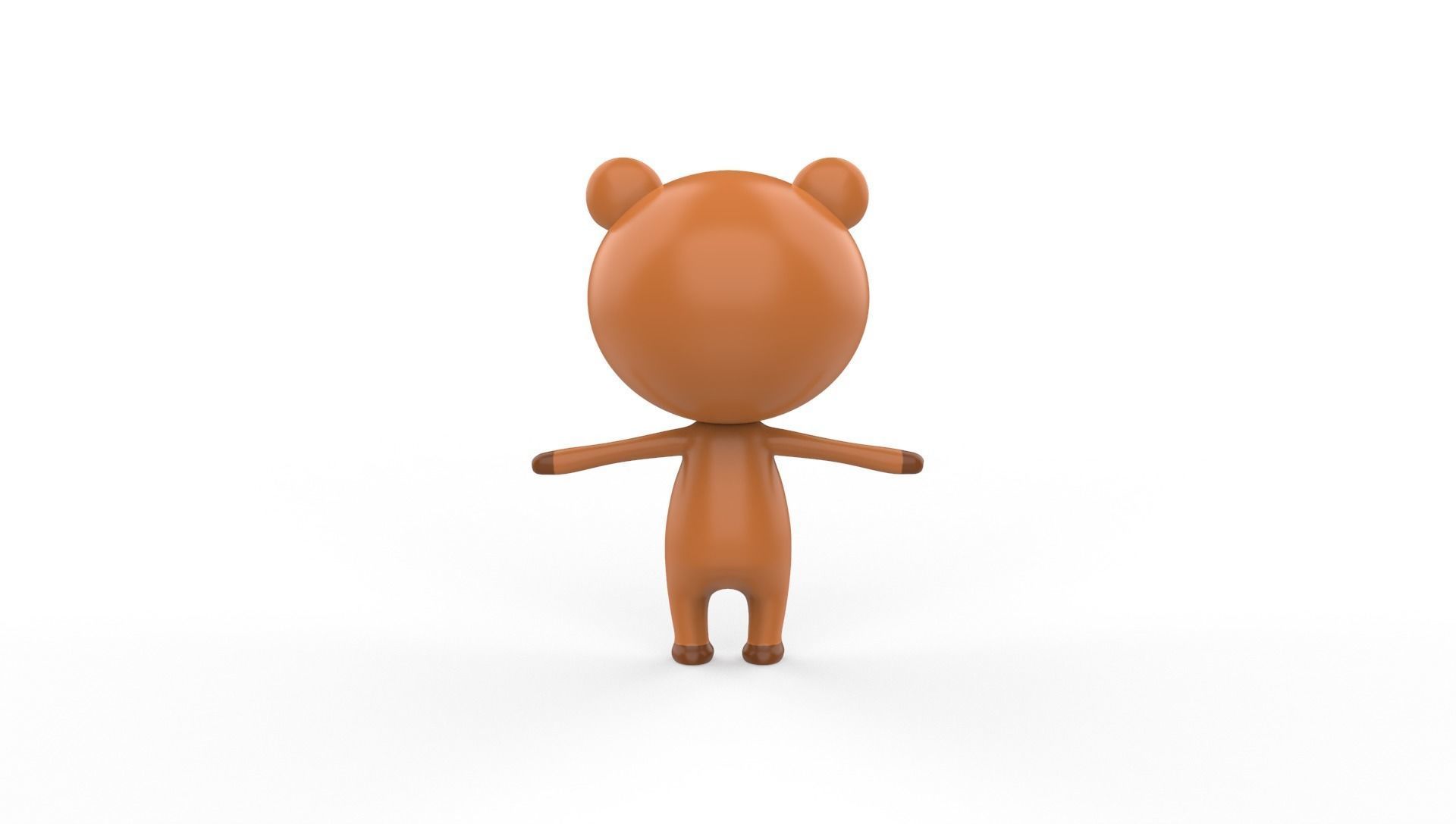 Stylized Bear Animated v001 Low-poly 3D model_20