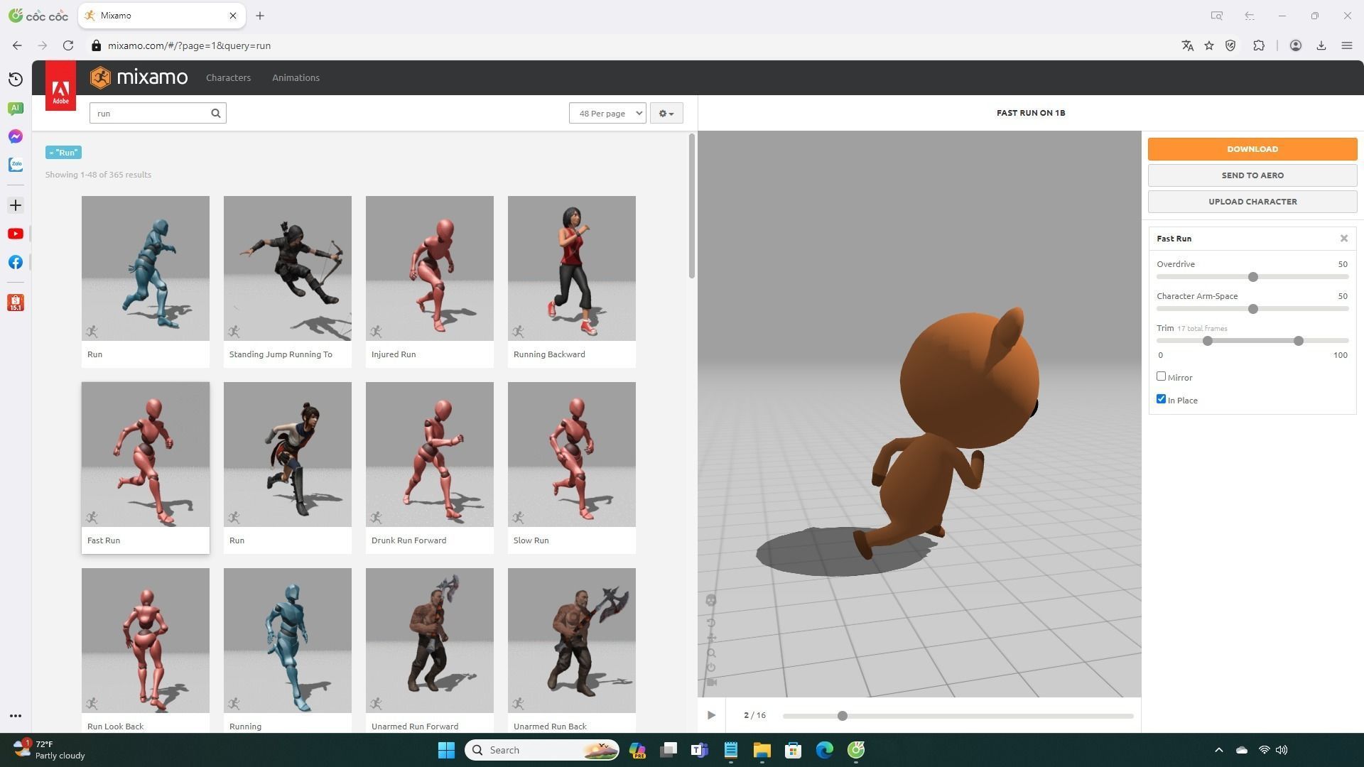 Stylized Bear Animated v001 Low-poly 3D model_5