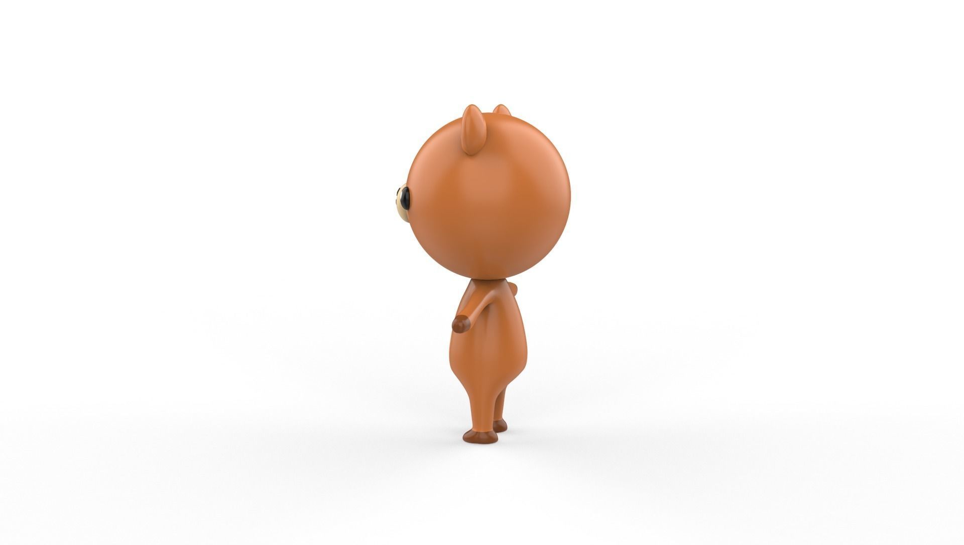 Stylized Bear Animated v001 Low-poly 3D model_17