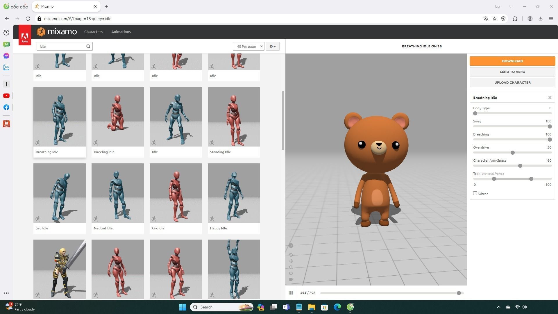 Stylized Bear Animated v001 Low-poly 3D model_2
