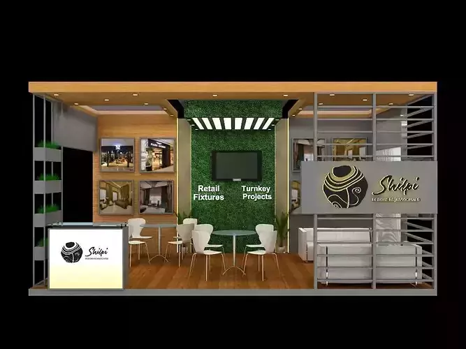 6mtr x 4mtr 3 side open exhibition stands models