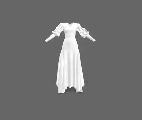 3d gown Free 3D model