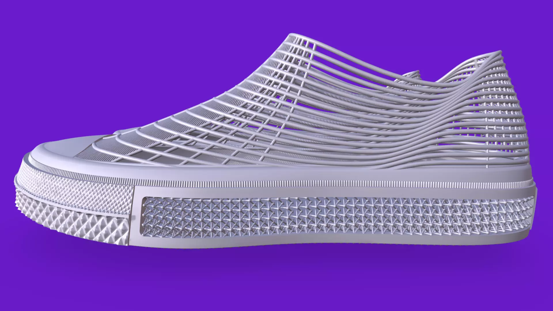 UNISEX CONVERSE 3D PRINTED SHOES SIZE 40 3D print model 3D print model