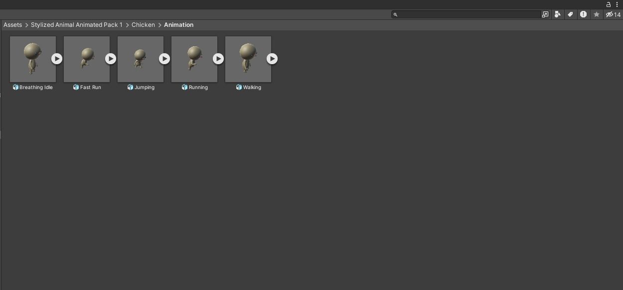 Stylized Chicken Animated v001 Low-poly 3D model_9