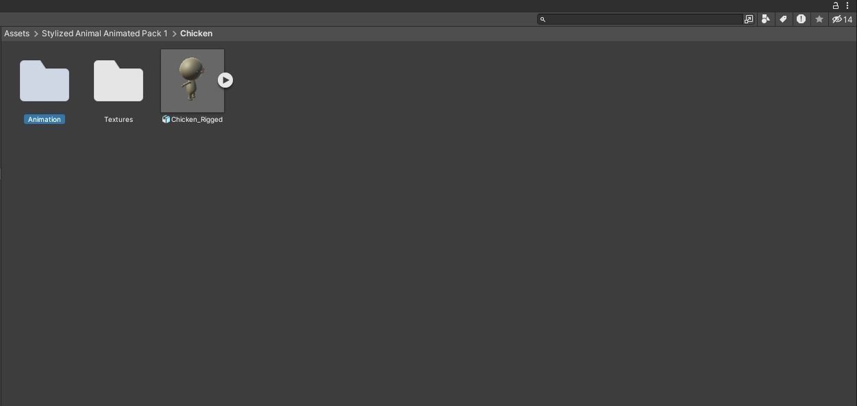 Stylized Chicken Animated v001 Low-poly 3D model_11