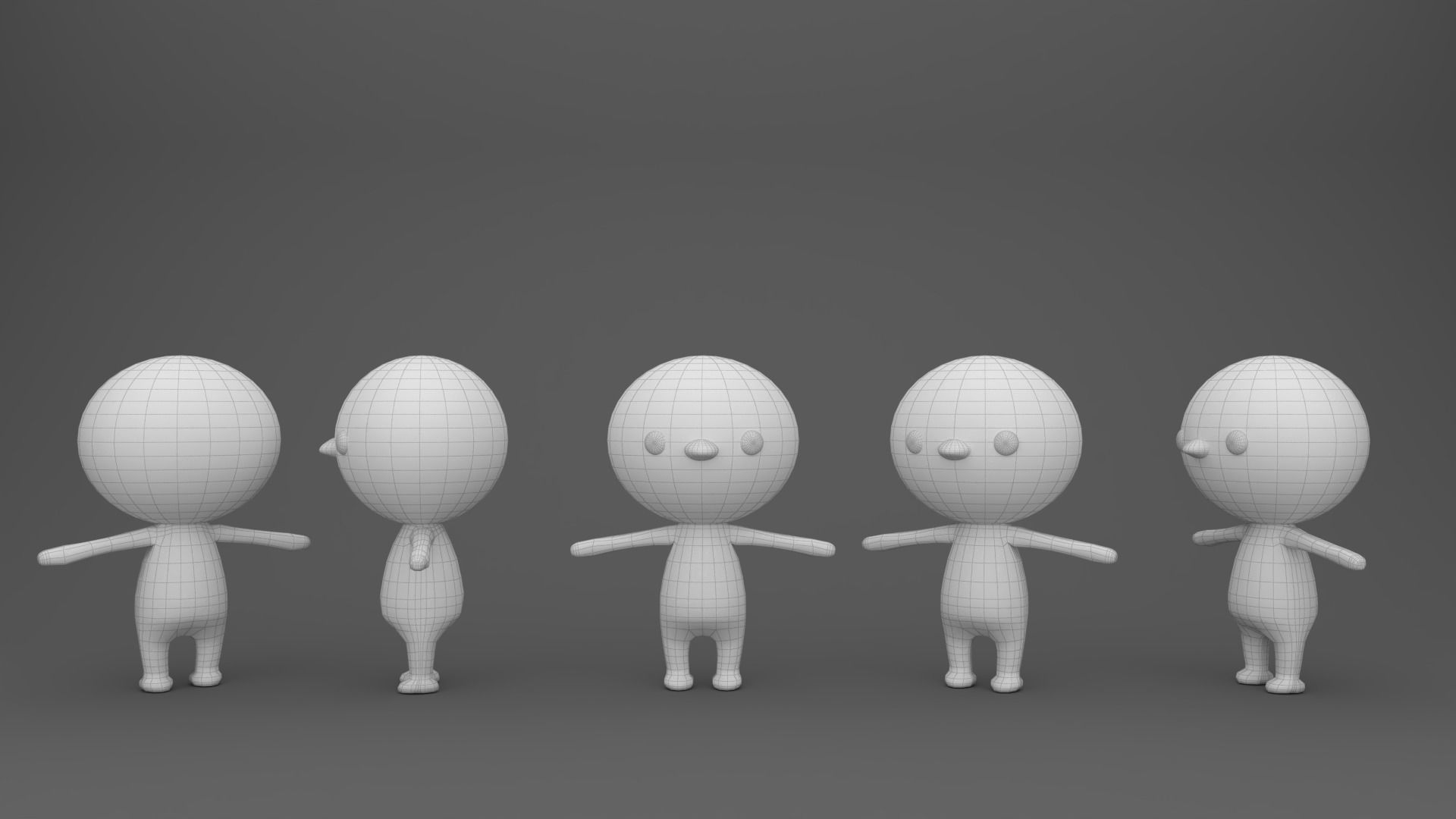 Stylized Chicken Animated v001 Low-poly 3D model_12