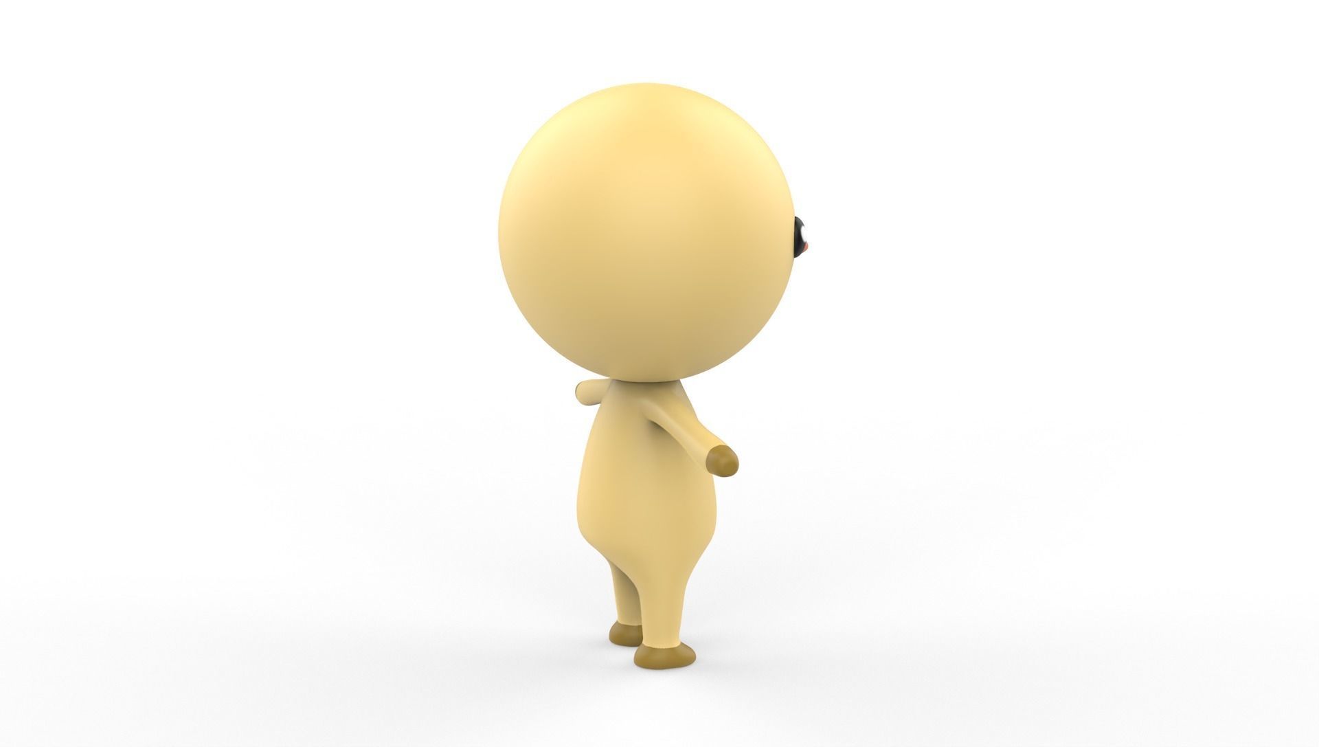 Stylized Chicken Animated v001 Low-poly 3D model_22