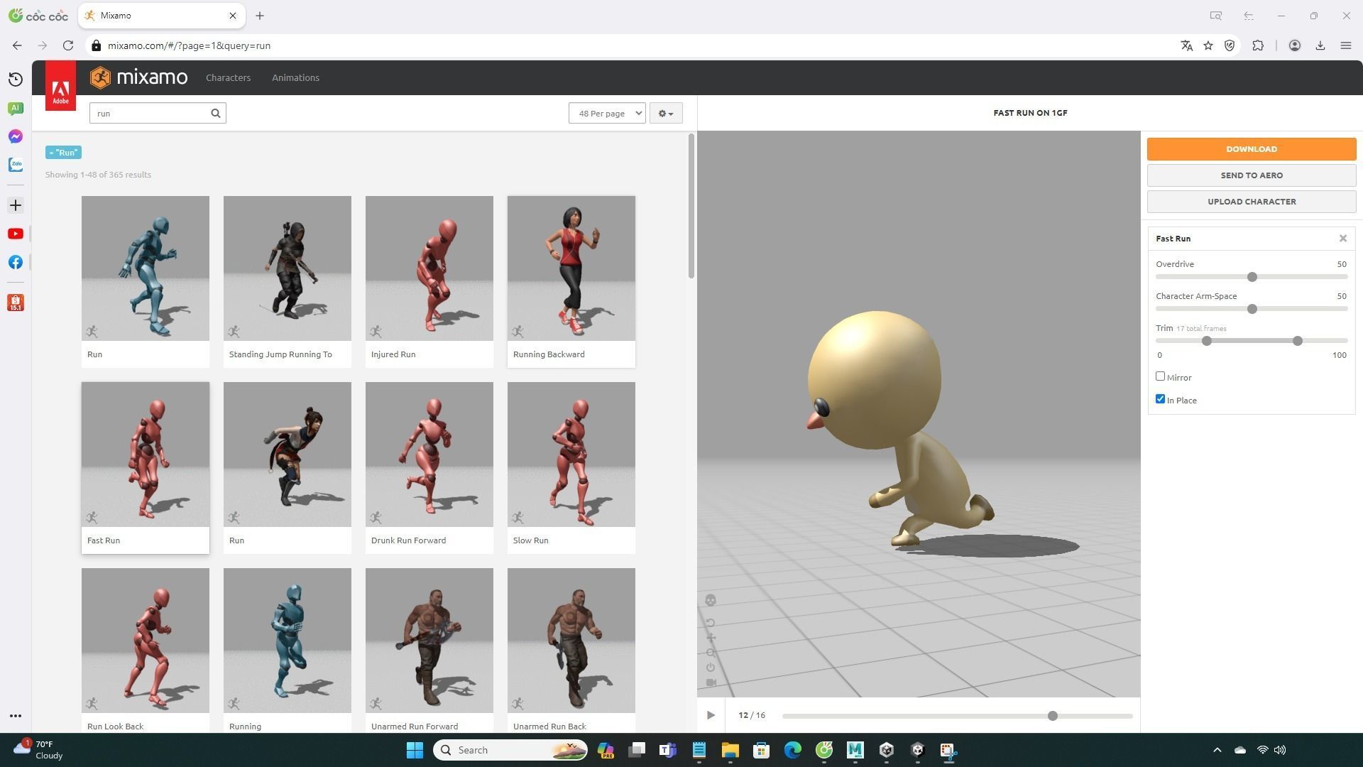 Stylized Chicken Animated v001 Low-poly 3D model_6