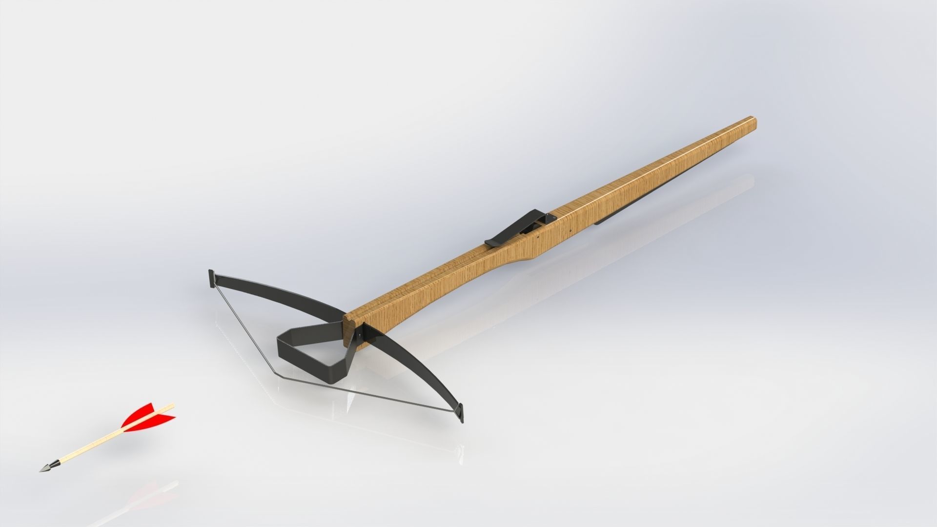 WG 7010 - Crossbow Low-poly 3D model_1