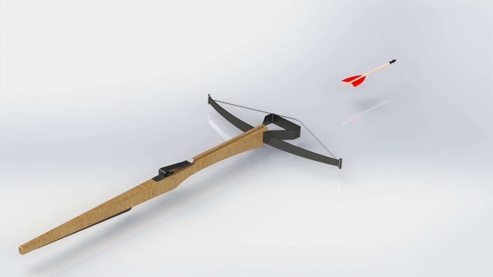 WG 7010 - Crossbow Low-poly 3D model_5
