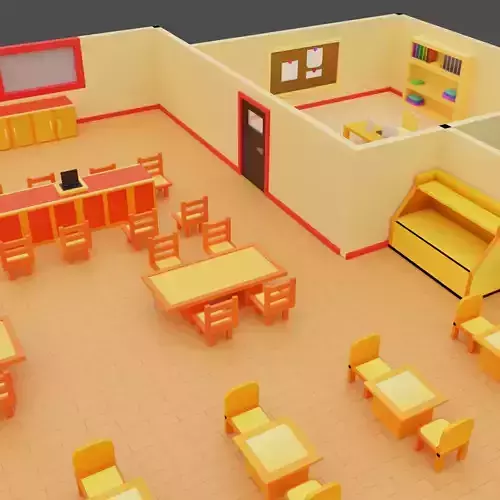 Low Poly Restaurant