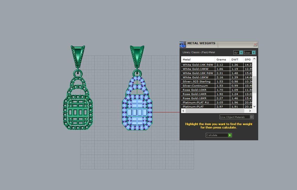 jewelry pendant 3D print model_4