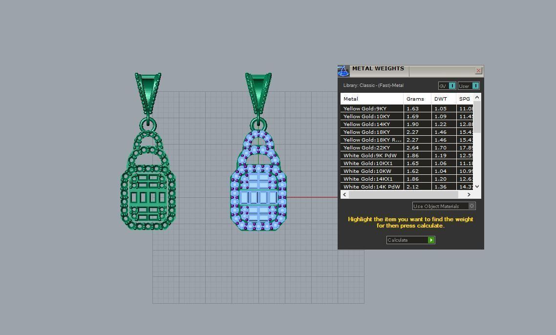 jewelry pendant 3D print model_3