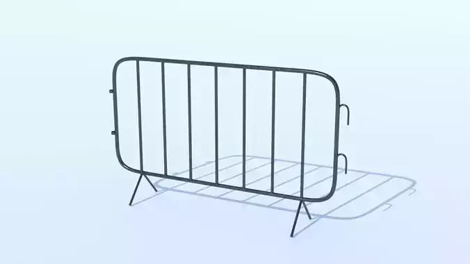 Low poly Fence PBR Game-ready