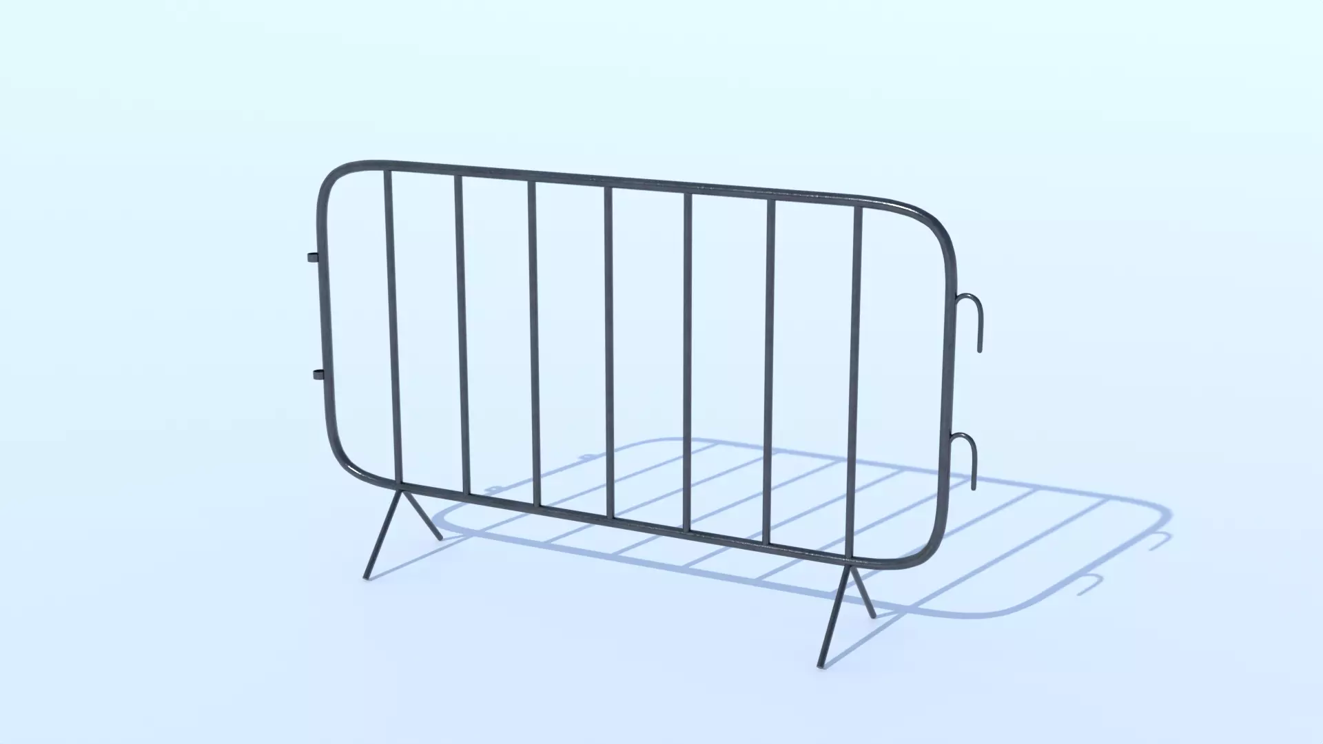 Low poly Fence PBR Game-ready Low-poly 3D model_0