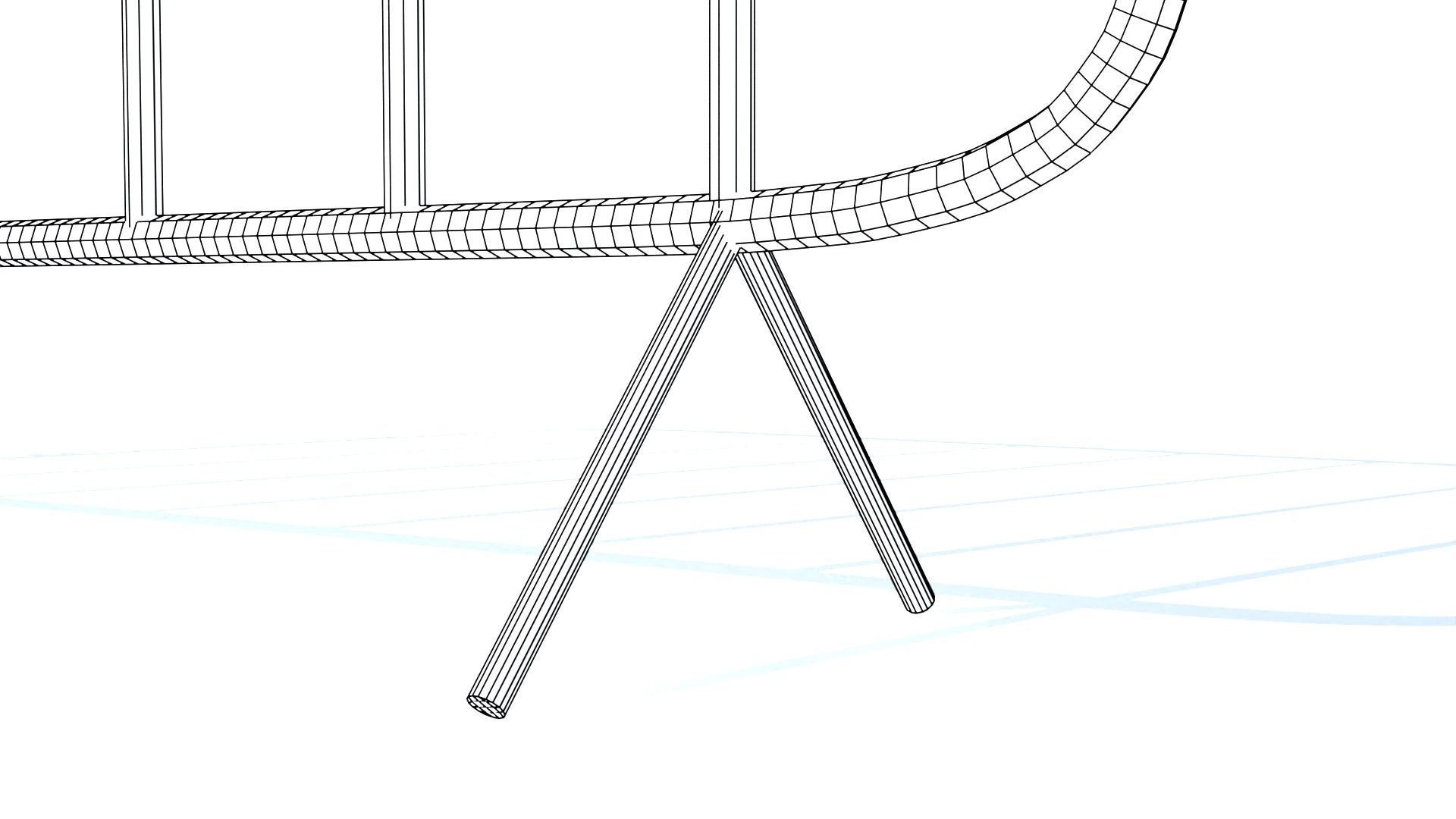 Low poly Fence PBR Game-ready Low-poly 3D model_6