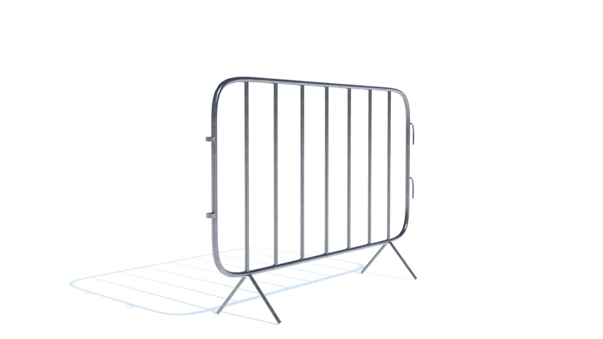 Low poly Fence PBR Game-ready Low-poly 3D model_1