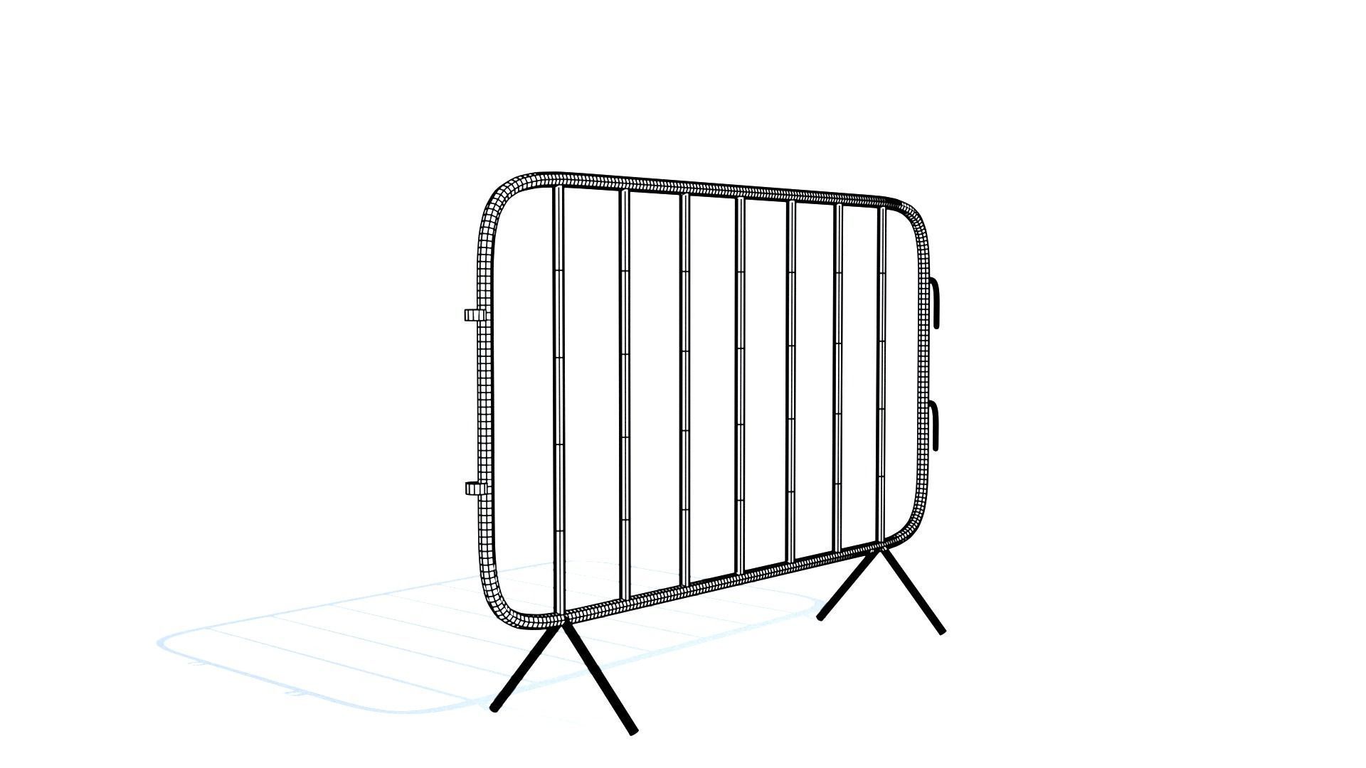 Low poly Fence PBR Game-ready Low-poly 3D model_7