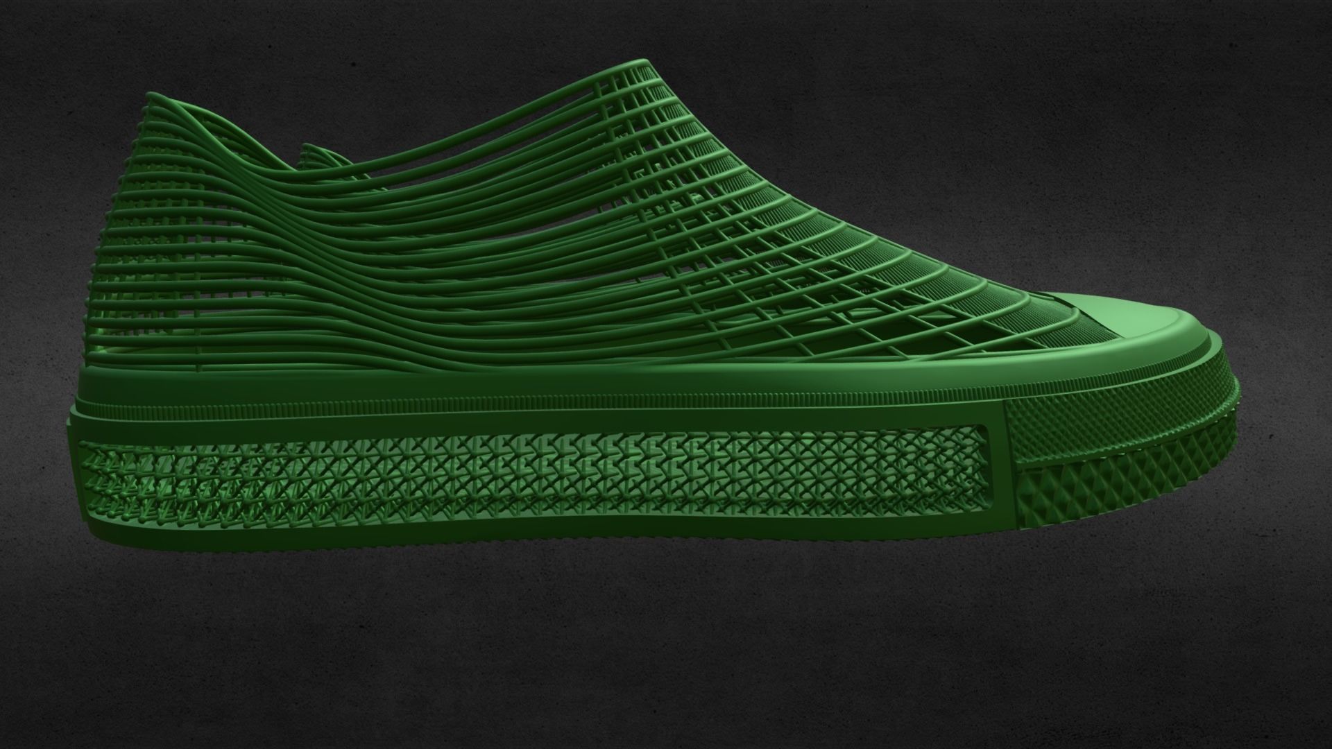 SIZE 43 UNISEX CONVERSE 3D PRINTED SHOES 3D print model_3