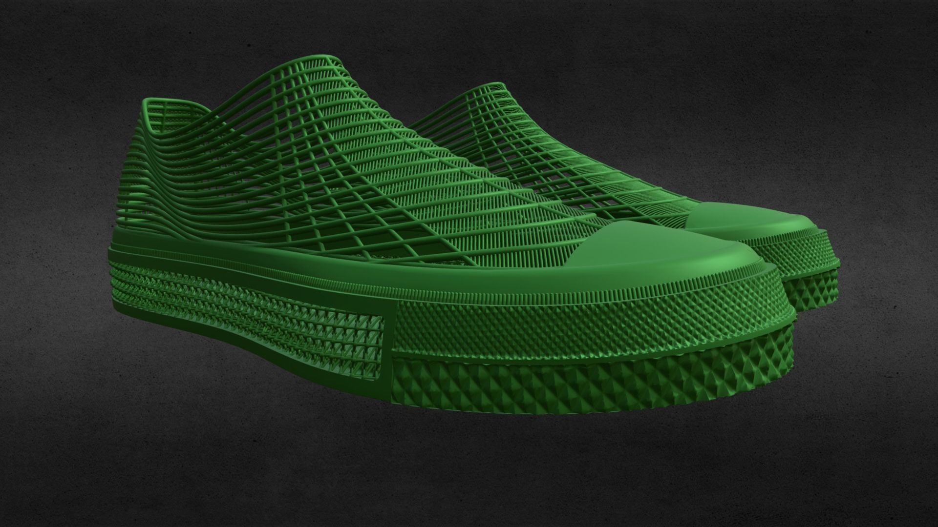 SIZE 43 UNISEX CONVERSE 3D PRINTED SHOES 3D print model_2
